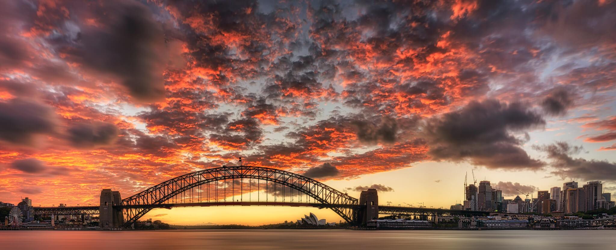 Sunrise over the city