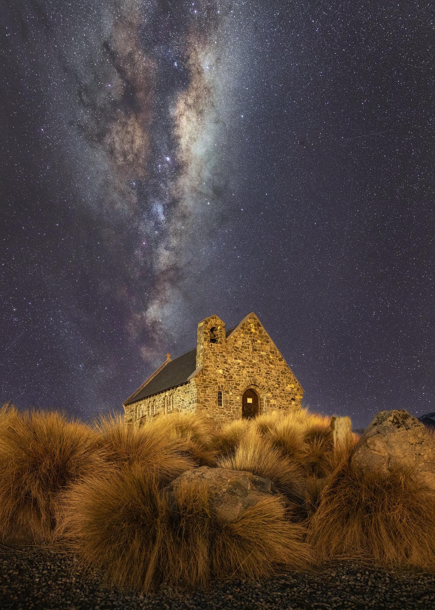 Milkyway over the Church of the Good Shepherd